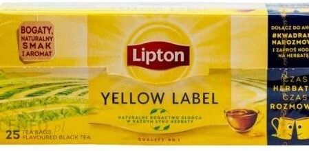 Lipton Herbata Yellow Label 25 Torebek 50g