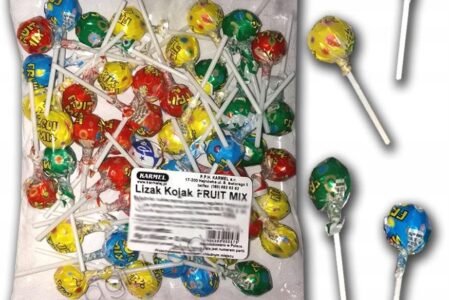 Lizak Cojak Fruit MIX worek 50szt W Super Cenie!!!