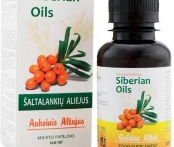 Llc Lekaltai Barnauł Olej Rokitnikowy Z Rokitnika Syberyjskiego Siberian Oils Złoty Ałtaj 100ml