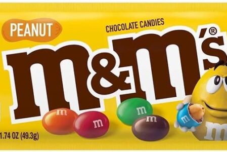 M&M’S Peanut Orzeszki Ziemne Oblane Czekoladą W Kolorowych Skorupkach 45g