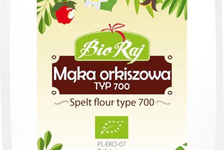 MĄKA ORKISZOWA BIAŁA TYP 700 BIO 500 g – BIO RAJ