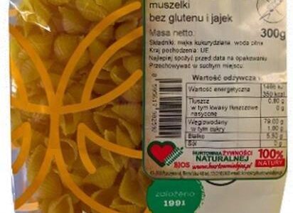 Makaron Kukurydziany Muszelka Bezglutenowy 300g