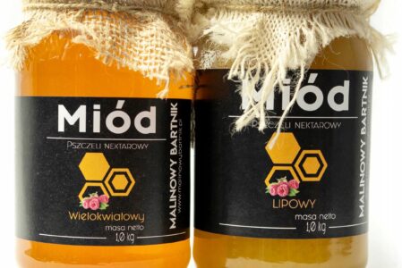 Malinowy Bartnik Zestaw Miodów Wielokwiatowy I Lipowy 2kg
