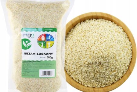 Migogroup Sezam Łuskany Biały 500g