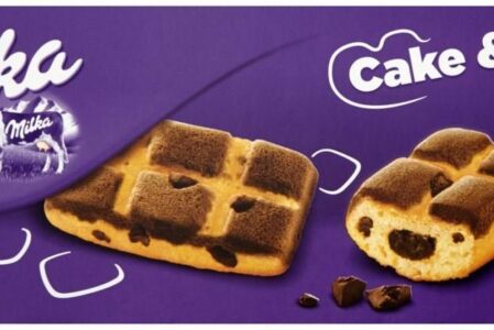MILKA Cake&Choc Ciastka biszkoptowe z kawałkami czekolady 175g