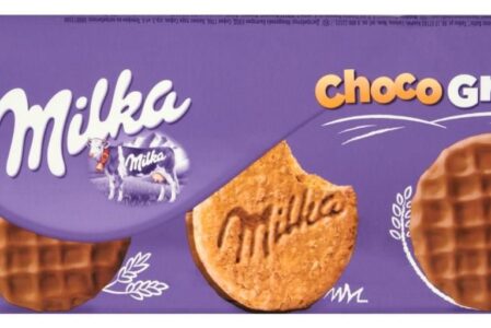 Milka Choco Grains Ciastka Z Płatkami Owsianymi Oblane Czekoladą Mleczną Z Alpejskiego Mleka 126G
