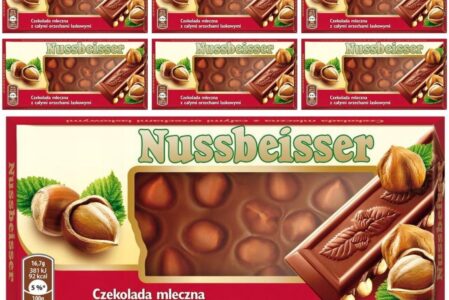 Mondelez Nussbeisser Czekolada Mleczna Z Orzechami 100gx7