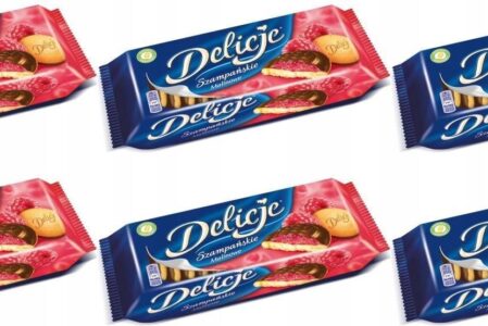 Mondelezlicje Szampańskie Ciastka Malinowe 6 x 147g