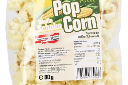 Naturprodukte Fuchs Popcorn biała czekolada