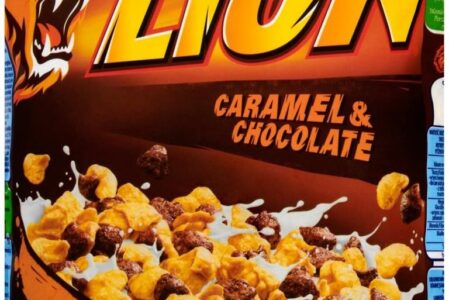 Nestle 500G Lion Płatki Śniadaniowe Z Czekoladą I Karmelem