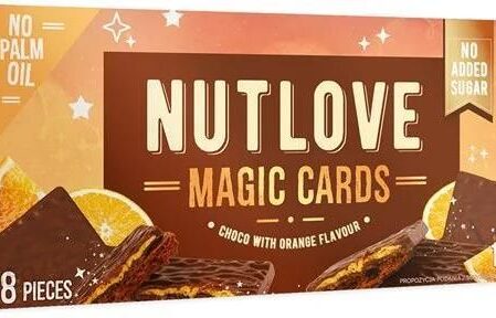 NUTLOVE MAGIC CARDS Choco With Orange 104g
