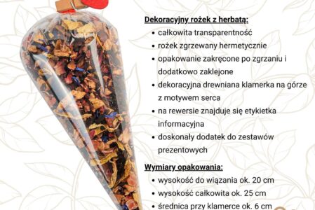 Ogród miłości (Pakowanie ozdobne, Rożek celofanowy 50g)
