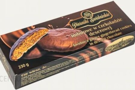Olvita Pierniki Świdnickie w czekoladzie deserowej IMBIROWE – opakowanie kartonowe 230 g