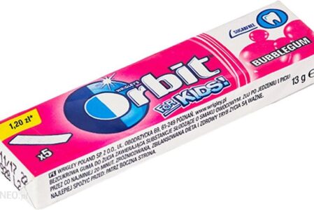 Orbit For Kids bezcukrowa guma do żucia dla dzieci 5 listków