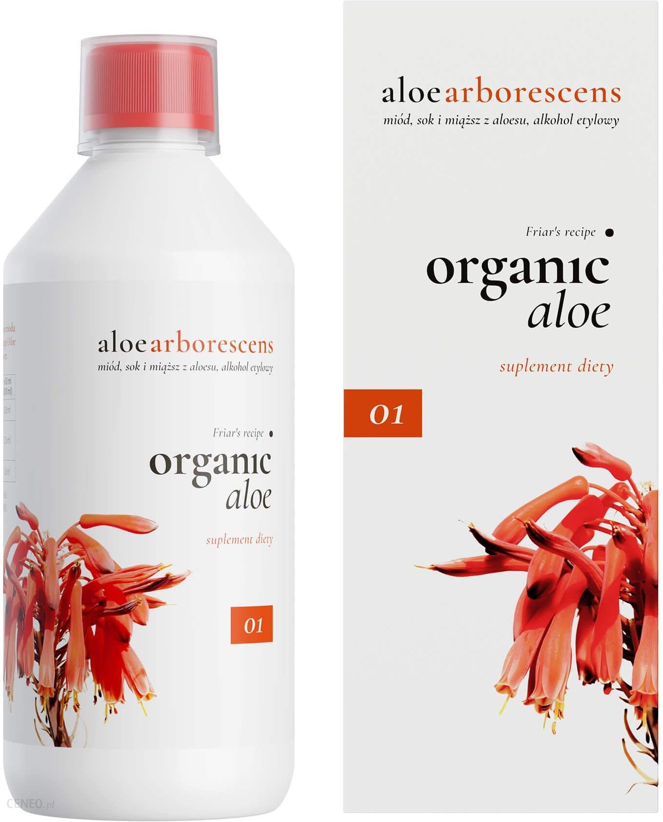 Organic Life Aloe Arborescens 01 Aloes Drzewiasty 500ml Przepis Mnicha