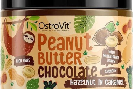 Ostrovit Krem Orzechowo – Czekoladowy + Karmelizowane Orzechy Laskowe Crunchy 500 g –