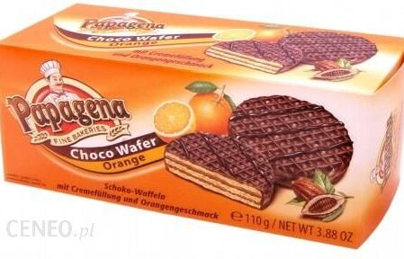 Papagena Wafelki pomarańczowe w ciemnej czekoladzie 110g