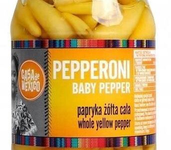 Papryka pepperoni żółta baby 325 g Casa De Mexico