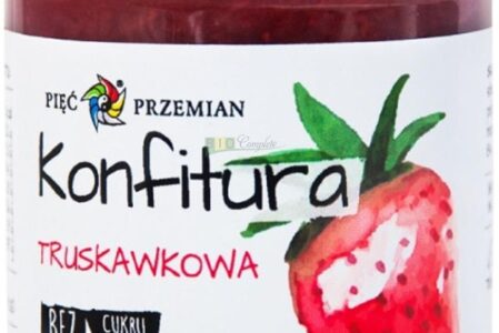 Pięć Przemian Konfitura Truskawkowa Bez Cukru Z Ksylitolem 190G