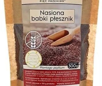 PIĘĆ PRZEMIAN Nasiona babki płesznik 300 g bezglutenowe
