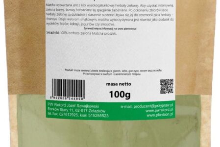 Planteon Herbata zielona Matcha proszek 100g