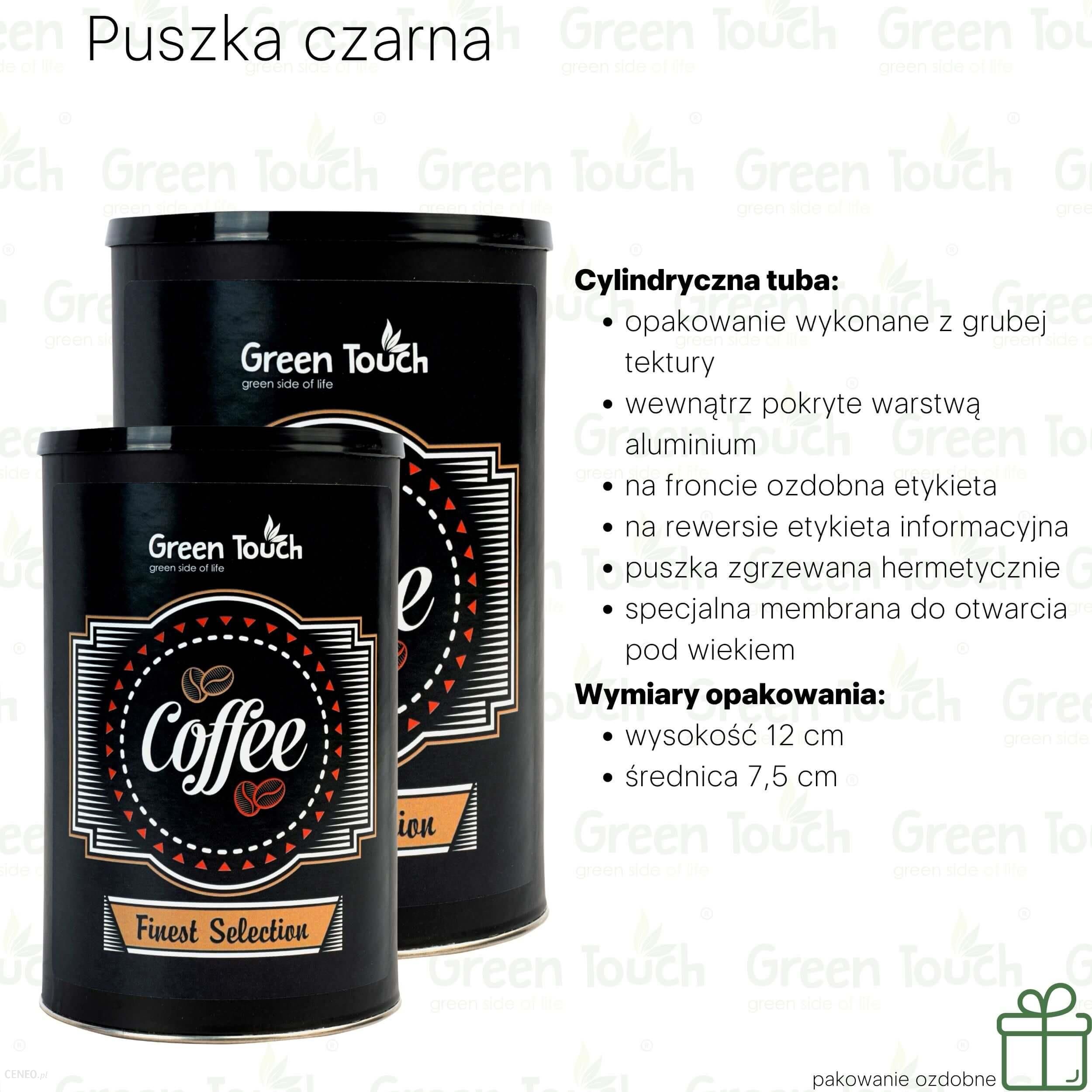 Progressive Kawa Ziarnista Energy Coffe (Pakowanie Ozdobne, Puszka Czarna 140g)