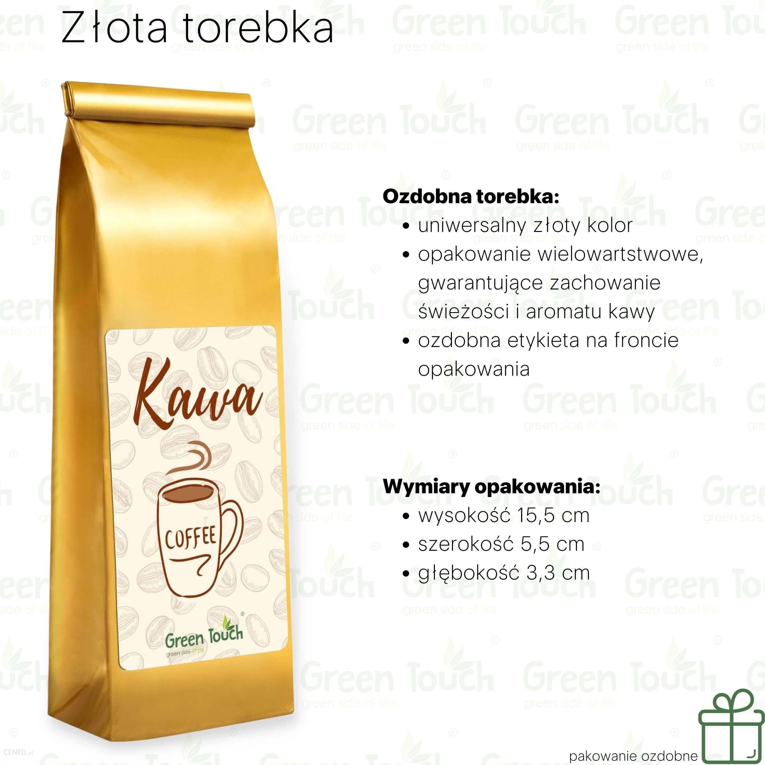 Progressive Kawa Ziarnista Energy Coffe (Pakowanie Ozdobne, Złota Torebka 50g)