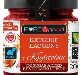 Pure And Good Ketchup Łagodny Z Ksylitolem 200G