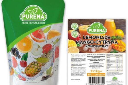 Purena Lemoniada Mango-Cytryna Koncentrat 1kg