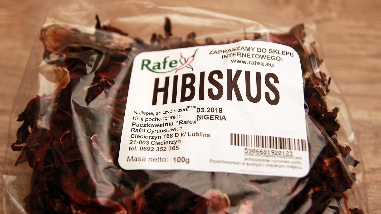 Rafex Hibiskus Kolorowy Biały + Czerwony (2 Gatunki ) 100 g