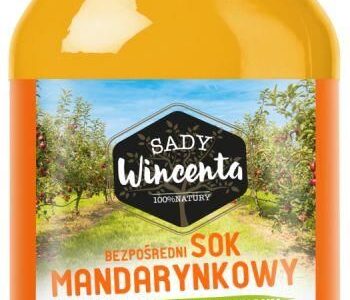 Sady Wincenta Sok 100% Mandarynkowy Naturalnie Mętny Tłoczony Nfc 330ml