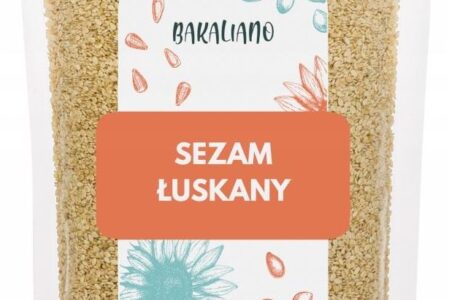 Sezam Łuskany Biały 1kg Naturalne Świeże Ziarno