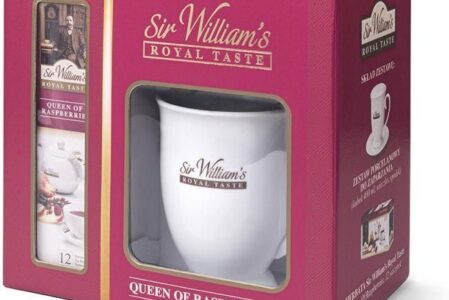 Sir Williams Zestaw prezentowy Royal, kubek + 12 herbat Queen of Raspberries 48g