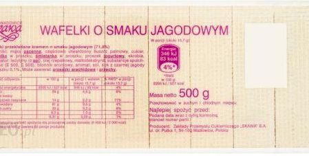 Skawa Wafle jagodowe 500g