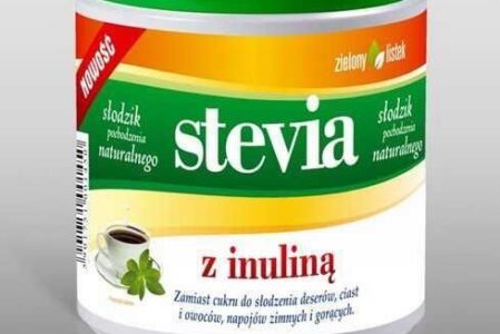 Słodzik z inuliną 140g Stevia Zielony Listek