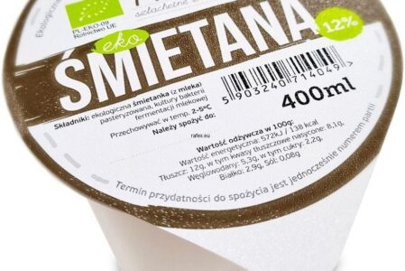 ŚMIETANA 12 % BIO 400 ml – EKO KNIAŹ (NA ZAMÓWIENIE)