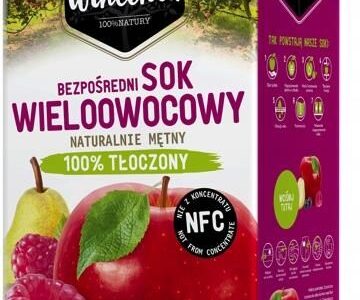 Sok 100% Tłoczony Naturalny Wieloowocowy 5l