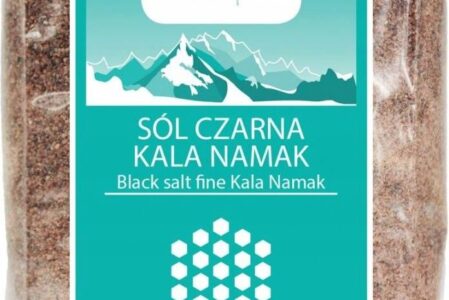 Sól Czarna Kala Namak Drobno Mielona 600G