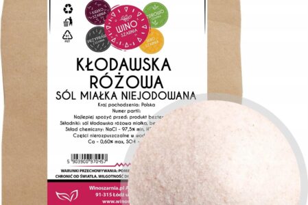 Sól Kłodawska Różowa Niejodowana 5KG miałka
