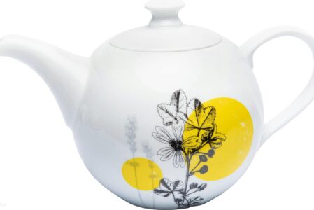 Sonnentor Porcelanowy Czajnik Na Herbatę Z Ziołowym Wzorem (61002)
