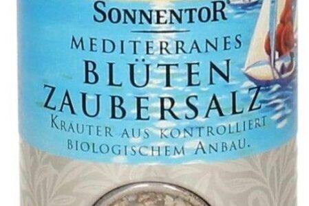 Sonnentor Sól Morza Śródziemnego kwiatowa – Puszka, 90g