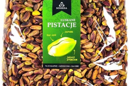 Sonrisa Pistacje Łuskane, Surowe, Bez Soli Niesolone 500g