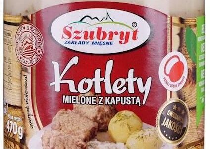 Szubryt Kotlety mielone z kapustą 470g