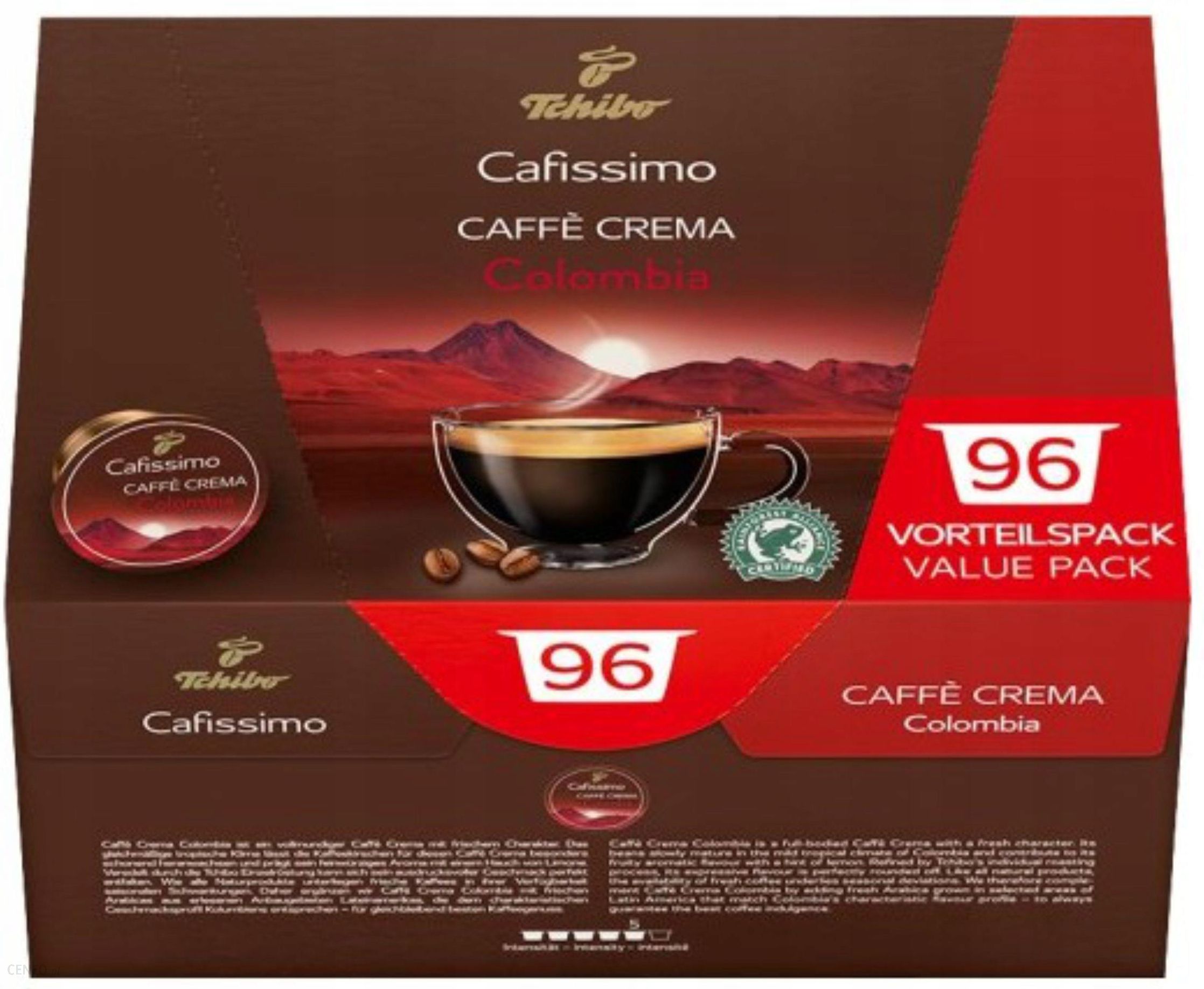 Tchibo Cafissimo Caffe Crema Colombia 96 kapsułek