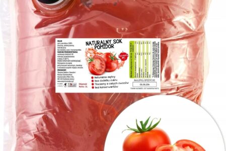 Tłocznia Szymanowice Sok Tłoczony z Pomidora Pomidorowy Pomidor 100% 3l