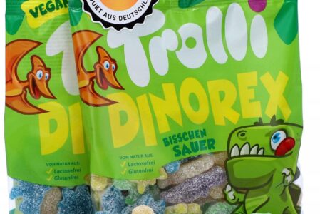 Trolli Żelki Owocowe Dinorex Kwaśne Dinozaury 150g