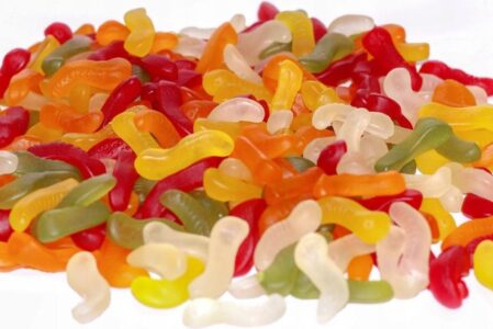 Vangusto żelki dżdżownice robaki kolorowe 1kg