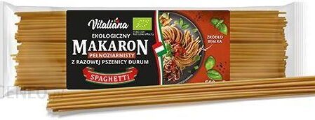 Vitaliana Makaron z razowej pszenicy durum spaghetti 500g Bio