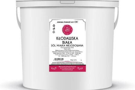 Winoszarnia SÓL KŁODAWSKA Biała Niejodowana 5kg miałka Doypack