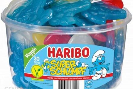 Żelki Haribo smerfy XXL 30szt z Niemiec Duże